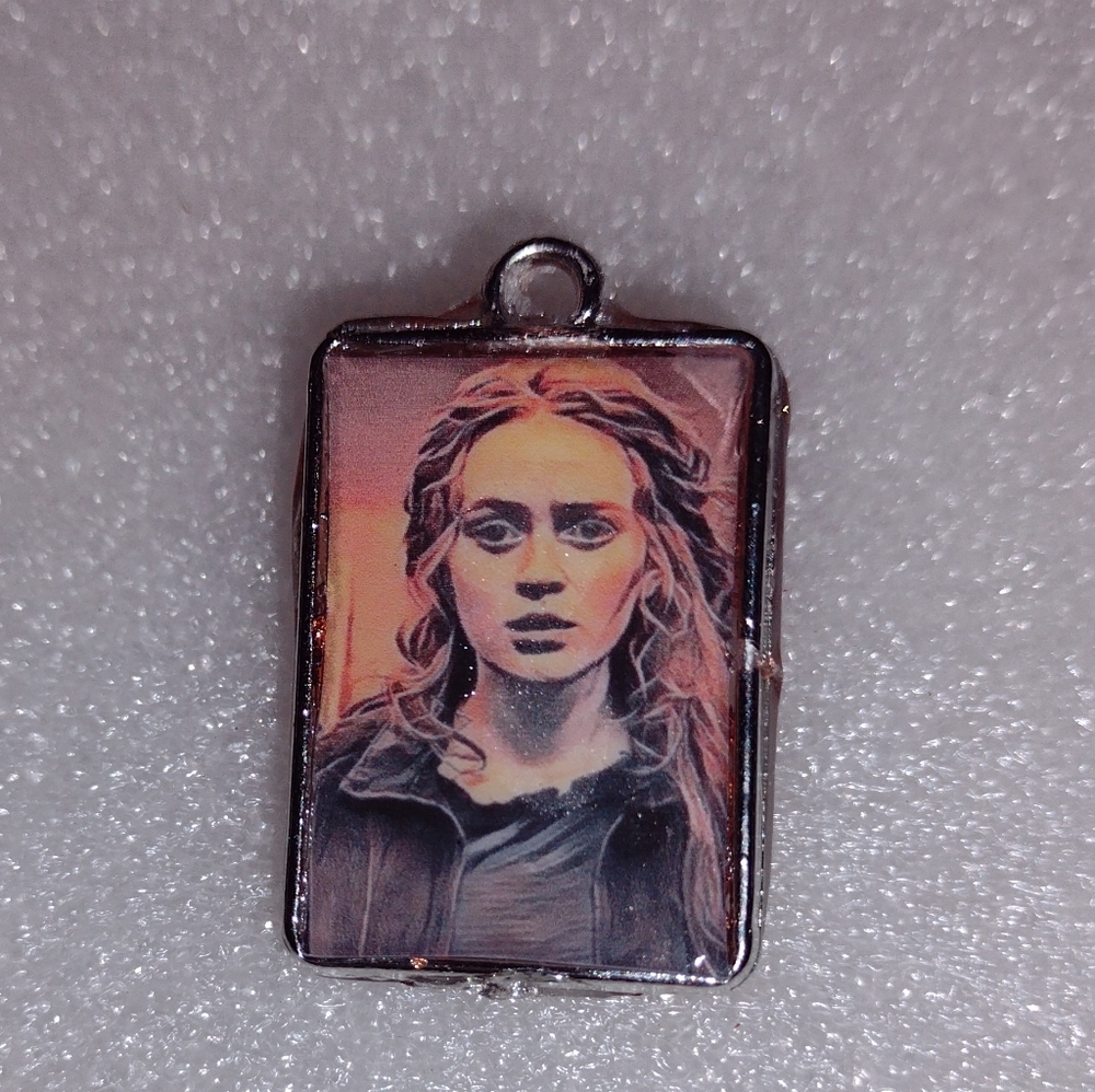 Max Mayfield mind scape "When The Music Stops" Pendant . Mini 3d Cave on back.